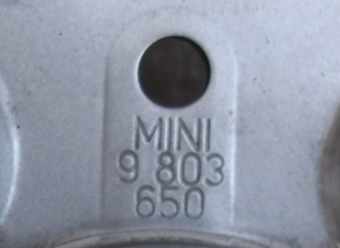 ÁR/DB! [GYÁRI BONTOTT] MINI - ACÉL LEMEZ FELNI - COUNTRYMAN ; PACEMAN / R60 ; R61  - 6,5 J X 16 - ET: 46  - 9803650  3. kép